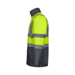 4-in-1 extra-large polyester work parka, 180 g/m2, Velilla grey colour third view