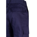 Trousers, cotton and polyester, elastic waistband, 190 g/m2, Velilla blue colour sixth view