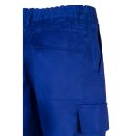 Trousers, cotton and polyester, elastic waistband, 190 g/m2, Velilla royal blue colour sixth view