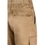 Trousers, cotton and polyester, elastic waistband, 190 g/m2, Velilla natural colour sixth view