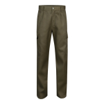 Trousers, cotton and polyester, elastic waistband, 190 g/m2, Velilla military green colour second view