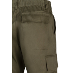 Trousers, cotton and polyester, elastic waistband, 190 g/m2, Velilla military green colour sixth view