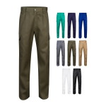 Trousers, cotton and polyester, elastic waistband, 190 g/m2, Velilla various colours
