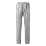 Unisex trousers, cotton, polyester, elastic waistband, 190 g/m2, Velilla light grey colour