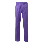 Unisex trousers, cotton, polyester, elastic waistband, 190 g/m2, Velilla lilac colour