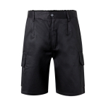 Multi-pocket twill shorts, cotton and polyester, 200 g/m2, Velilla black colour second view
