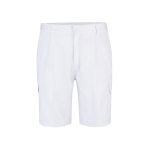 Multi-pocket twill shorts, cotton and polyester, 200 g/m2, Velilla white colour second view