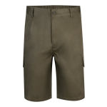 Multi-pocket twill shorts, cotton and polyester, 200 g/m2, Velilla military green colour second view