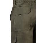 Multi-pocket twill shorts, cotton and polyester, 200 g/m2, Velilla military green colour sixth view