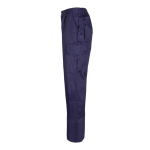 Unisex multi-pocket trousers, cotton and polyester, 200 g/m2, Velilla blue colour third view