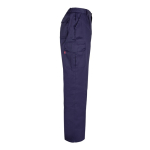 Unisex multi-pocket trousers, cotton and polyester, 200 g/m2, Velilla blue colour fourth view