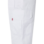 Unisex multi-pocket trousers, cotton and polyester, 200 g/m2, Velilla white colour fifth view