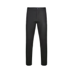 Unisex chino-style elastic trousers, cotton, elastane, 260 g/m2, Velilla black colour second view