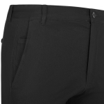 Unisex chino-style elastic trousers, cotton, elastane, 260 g/m2, Velilla black colour fifth view