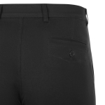 Unisex chino-style elastic trousers, cotton, elastane, 260 g/m2, Velilla black colour sixth view