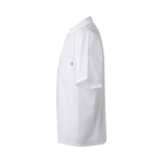 Short-sleeved chef's jacket, polyester and cotton, 110 g/m2, Velilla white colour third view