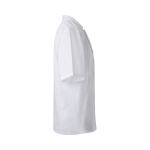 Short-sleeved chef's jacket, polyester and cotton, 110 g/m2, Velilla white colour fourth view