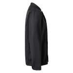 Long-sleeved chef's jacket, polyester and cotton, 175 g/m2, Velilla black colour fourth view