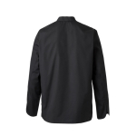 Long-sleeved chef's jacket, polyester and cotton, 175 g/m2, Velilla black colour