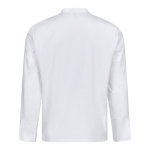 Long-sleeved chef's jacket, polyester and cotton, 175 g/m2, Velilla white colour