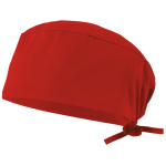 Healthcare twill cap, polyester and cotton, 190 g/m2, Velilla red colour