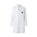 Unisex twill blouse, polyester and cotton, 180 g/m2, Velilla white colour image with logo