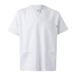 Short-sleeved twill tunic, polyester and cotton, 190 g/m2, Velilla various colours