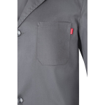 Work blouse, twill fabric, polyester and cotton, 175 g/m2, Velilla grey colour fifth view