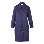 Long-sleeved work coat, polyester and cotton, 175 g/m2, Velilla blue colour second view