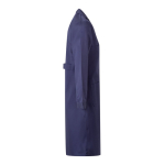 Long-sleeved work coat, polyester and cotton, 175 g/m2, Velilla blue colour fourth view
