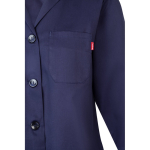 Long-sleeved work coat, polyester and cotton, 175 g/m2, Velilla blue colour fifth view