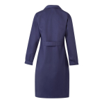 Long-sleeved work coat, polyester and cotton, 175 g/m2, Velilla blue colour