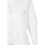 Long-sleeved work coat, polyester and cotton, 175 g/m2, Velilla white colour fifth view