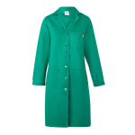 Long-sleeved work coat, polyester and cotton, 175 g/m2, Velilla green colour third view