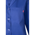 Long-sleeved work coat, polyester and cotton, 175 g/m2, Velilla royal blue colour fifth view