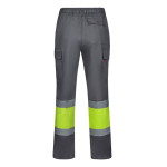 Unisex work trousers, polyester and cotton, 190 g/m2, Velilla grey colour