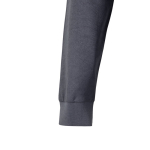 Unisex long-sleeved piqué polo, cotton, polyester, 150 g/m2, Velilla grey colour seventh view