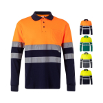 Unisex long-sleeved piqué polo, cotton, polyester, 150 g/m2, Velilla various colours