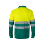 Extra-large piqué polo shirt, cotton and polyester, 150 g/m2, Velilla green colour