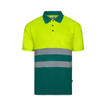 Unisex short-sleeved work polo shirt, birdseye fabric, 140 g/m2, Velilla green colour second view