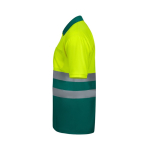 Unisex short-sleeved work polo shirt, birdseye fabric, 140 g/m2, Velilla green colour third view