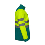 Softshell work jacket with fleece lining, polyester, 280 g/m2, Velilla green colour fourth view