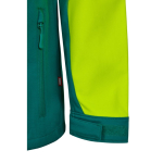 Softshell work jacket with fleece lining, polyester, 280 g/m2, Velilla green colour seventh view
