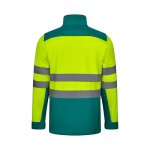 Softshell work jacket with fleece lining, polyester, 280 g/m2, Velilla green colour