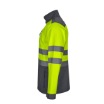 Extra-large softshell work jacket with fleece lining, 280 g/m2, Velilla grey colour third view