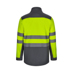 Extra-large softshell work jacket with fleece lining, 280 g/m2, Velilla grey colour