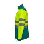 Extra-large softshell work jacket with fleece lining, 280 g/m2, Velilla green colour third view