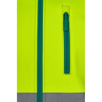 Extra-large softshell work jacket with fleece lining, 280 g/m2, Velilla green colour sixth view