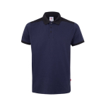 Unisex work polo shirt, short sleeves, polyester, 200 g/m2, Velilla blue colour second view