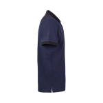 Unisex work polo shirt, short sleeves, polyester, 200 g/m2, Velilla blue colour third view
